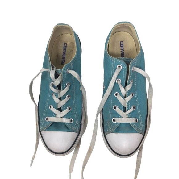 CONVERSE ALL STAR Girl's Size 3 (Teal Color) - Picture 2 of 6
